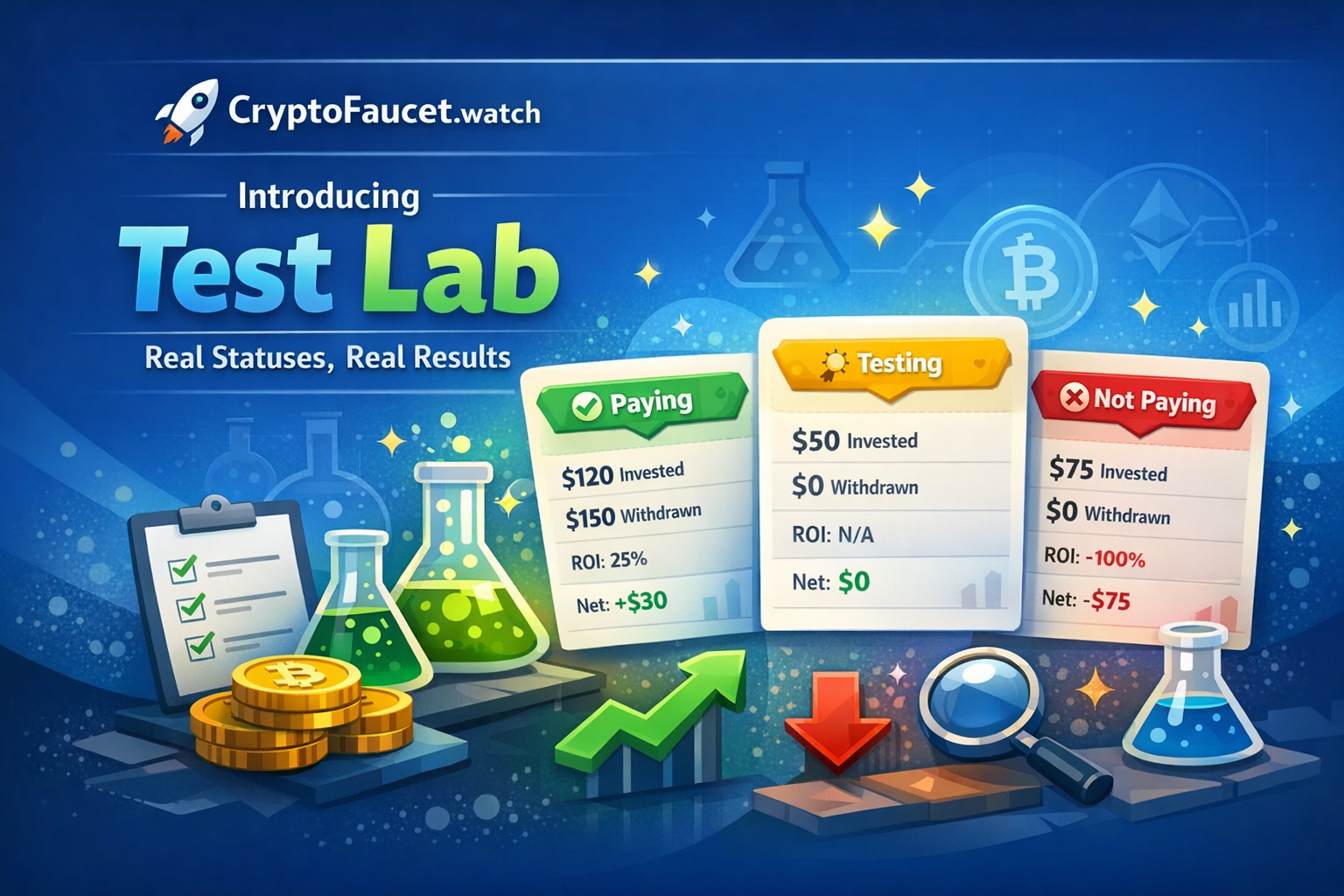 🚀 Introducing Test Lab on CryptoFaucet.watch